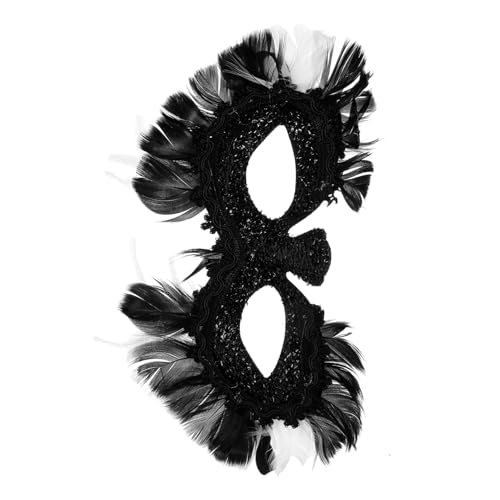 ROMISBABA Masquerade Party Maske Damen Cosplay Halloween Kostüm Zubehör Plumage Material Einzigartiges Design Leicht und Komfortabel für Karneval und Verkleidungen von ROMISBABA