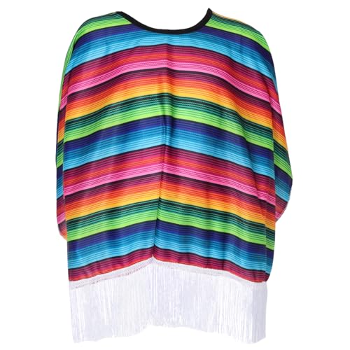 ROMISBABA Mexikanischer Kostüm Umhang für Verkleidung und Cosplay Strapazierfähiger Cape mit Kulturellem Flair für Partys Bühnenauftritte und Themenveranstaltungen Jungen und Mädchen von ROMISBABA