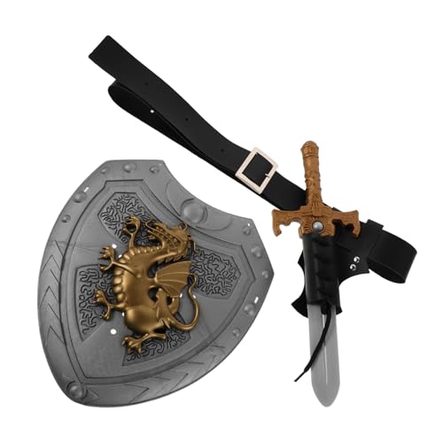 ROMISBABA Mittelalterliche Ritterkostüm Zubehör mit Langlebigem Piratenschwert Römischem Schild und Gürtel für Cosplay Renaissance-Festivals und Historische Rollenspiele ROMISBABA Mittelalterliche Ritterkostüm Zubehör mit Langlebigem Piratenschwert Römischem Schild und Gürtel für Cosplay Renaissance-Festivals und Historische Rollenspiele von ROMISBABA