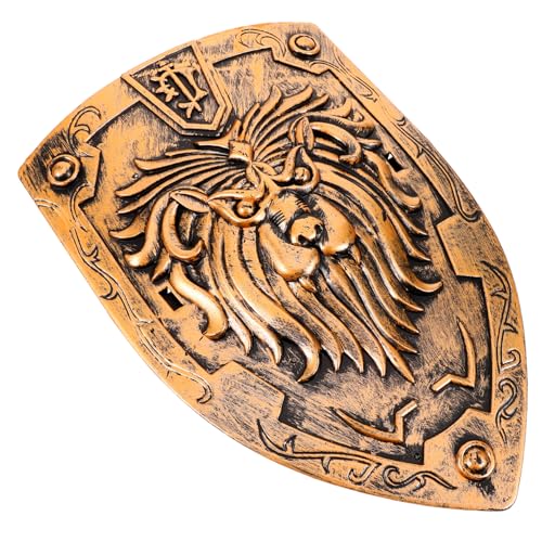 ROMISBABA Mittelalterlicher Cosplay Schild Prop Robust Langlebig Realistisch Poliert für Rollenspiele und Theater Aufführungen Geeignet mit Praktischem Griff und Sicherem Design ROMISBABA Mittelalterlicher Cosplay Schild Prop Robust Langlebig Realistisch Poliert für Rollenspiele und Theater Aufführungen Geeignet mit Praktischem Griff und Sicherem Design von ROMISBABA