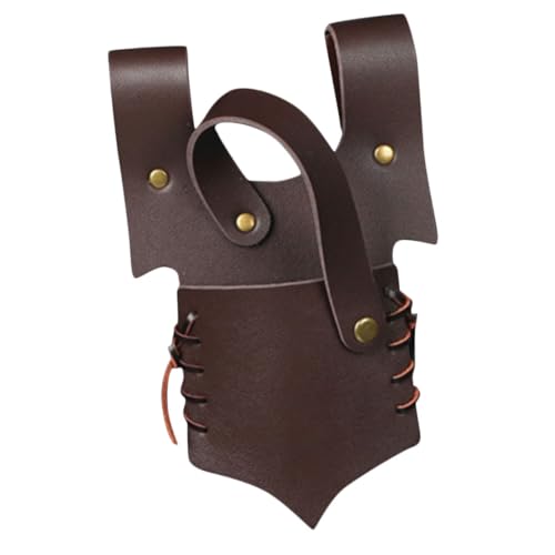 ROMISBABA Mittelalterlicher Lederschwerthalter Frosch Verstellbar Weiches Schwertband Für Cosplay Wikinger Piraten Kostüm Bühne Halloween von ROMISBABA