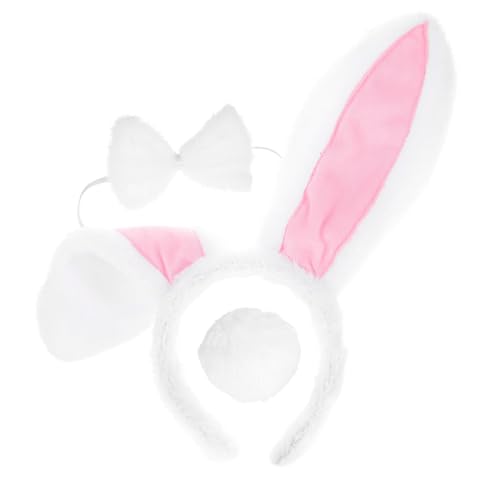 ROMISBABA Osterhasen Kostüm Zubehör Set mit Süßem Hasenohren Haarreif Schleife und Festliches Bunny Accessoire für Damen und Mädchen für Partys und Cosplay ROMISBABA Osterhasen Kostüm Zubehör Set mit Süßem Hasenohren Haarreif Schleife und Festliches Bunny Accessoire für Damen und Mädchen für Partys und Cosplay von ROMISBABA