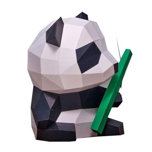 ROMISBABA Papiermodell Panda Origami Kreativ DIY Bastelset für Handgefertigt als Dekoration und Lernspielzeug für Zuhause von ROMISBABA