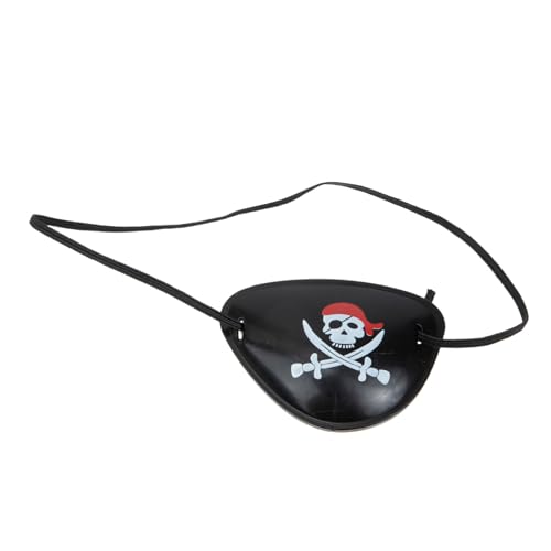 ROMISBABA Piraten Augenklappe mit Totenkopf Motiv Bequeme Atmungsaktive Cosplay Augenmaske für Halloween Party Langlebige Schwarze Maskerade Augenbinde für Kostüm und Fotosessions ROMISBABA Piraten Augenklappe mit Totenkopf Motiv Bequeme Atmungsaktive Cosplay Augenmaske für Halloween Party Langlebige Schwarze Maskerade Augenbinde für Kostüm und Fotosessions von ROMISBABA