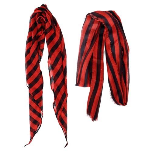 ROMISBABA Piraten-Bandana-Schal Piraten-Accessoires für Damen Kostüm für Erwachsene Damen Übergröße roter Schärpengürtel ROMISBABA Piraten-Bandana-Schal Piraten-Accessoires für Damen Kostüm für Erwachsene Damen Übergröße roter Schärpengürtel von ROMISBABA