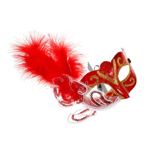 ROMISBABA Plumage Masquerade Maske mit Federn für Party Cosplay Masken Requisit Einzigartiges Design Vielseitig für Halloween Tanz Bühnenaufführung ROMISBABA Plumage Masquerade Maske mit Federn für Party Cosplay Masken Requisit Einzigartiges Design Vielseitig für Halloween Tanz Bühnenaufführung von ROMISBABA