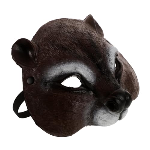 ROMISBABA Realistische Eichhörnchen Maske PU Schaum Halbgesichts Kostüm Zubehör für Halloween Fasching Karneval Party Cosplay Unisex Tierkostüm Leicht und ROMISBABA Realistische Eichhörnchen Maske PU Schaum Halbgesichts Kostüm Zubehör für Halloween Fasching Karneval Party Cosplay Unisex Tierkostüm Leicht und von ROMISBABA