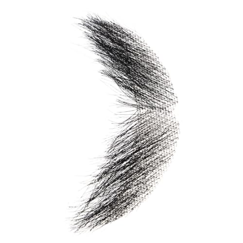 ROMISBABA Realistische Fake Schnurrbart aus Echtem Haar Hautfreundlicher Kleber Einfach Anzubringen Entfernen für Halloween Cosplay Film und Theaterspiele Schwarzer für Männer ROMISBABA Realistische Fake Schnurrbart aus Echtem Haar Hautfreundlicher Kleber Einfach Anzubringen Entfernen für Halloween Cosplay Film und Theaterspiele Schwarzer für Männer von ROMISBABA