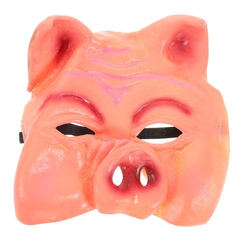 ROMISBABA Realistische Schwein Halbmaske aus Atmungsaktivem Material Gruselige Tiermaske für Halloween Lustige Maskerade für Erwachsene Komfortabel und Langlebig für Kostüm ROMISBABA Realistische Schwein Halbmaske aus Atmungsaktivem Material Gruselige Tiermaske für Halloween Lustige Maskerade für Erwachsene Komfortabel und Langlebig für Kostüm von ROMISBABA