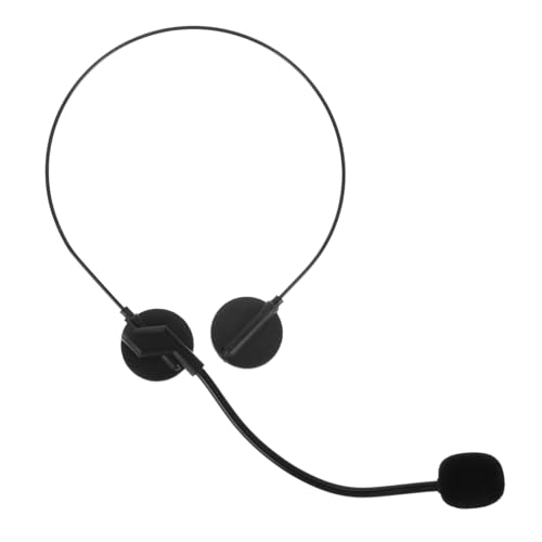 ROMISBABA Realistisches Headset Mikrofon Kostüm Requisite aus Kunststoff für Cosplay Rockkonzerte Maskenball Party Zubehör Kompakt und Tragbar von ROMISBABA