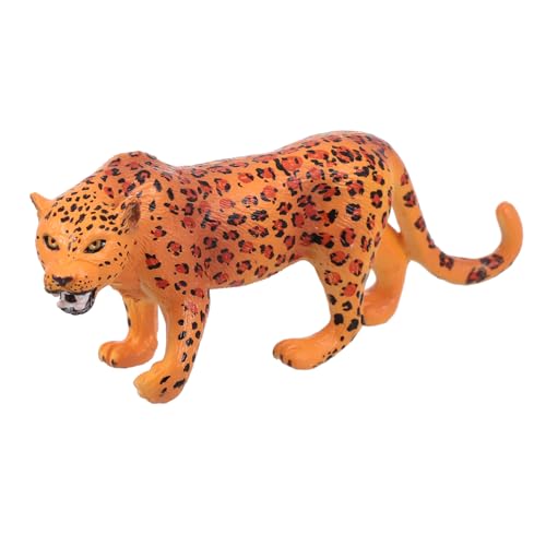 ROMISBABA Realistisches Leopard Modell aus Hochwertigem Material Wildes Tier Ornament und Desktop Dekoration Pädagogisches für Langlebig für Wohn und Fotodekor von ROMISBABA