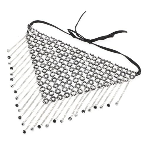 ROMISBABA Rhinestone Maske mit Quasten Tragbarer und Leichter Gesichtsschmuck für Maskerade Karneval Hochzeiten und Cosplay von ROMISBABA