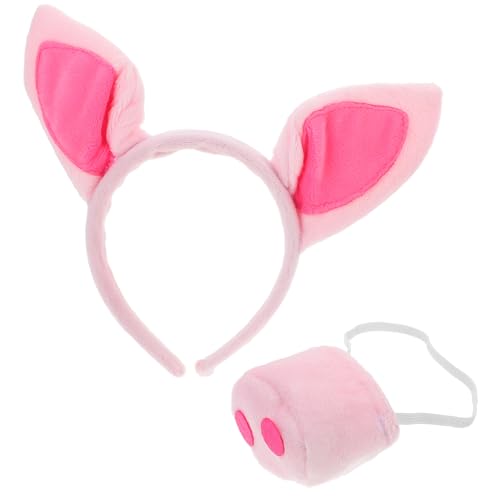 ROMISBABA Schweine Kostüm Zubehör Teiliges Pig Headband und Schweinenase Cosplay Tierhaarreif für Erwachsene Karneval Halloween Party Tierkostüm Accessoires ROMISBABA Schweine Kostüm Zubehör Teiliges Pig Headband und Schweinenase Cosplay Tierhaarreif für Erwachsene Karneval Halloween Party Tierkostüm Accessoires von ROMISBABA