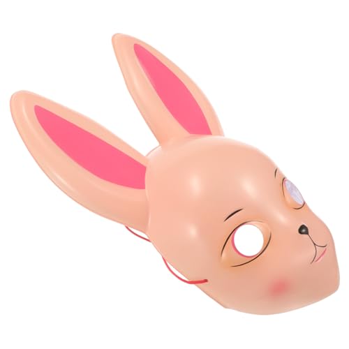 ROMISBABA Süße Cartoon Hasenmaske für Erwachsene und Langlebige Plastik Ostern Tiermasken Cosplay Masquerade Party Kostüm Zubehör für Halloween und Festlichkeiten von ROMISBABA
