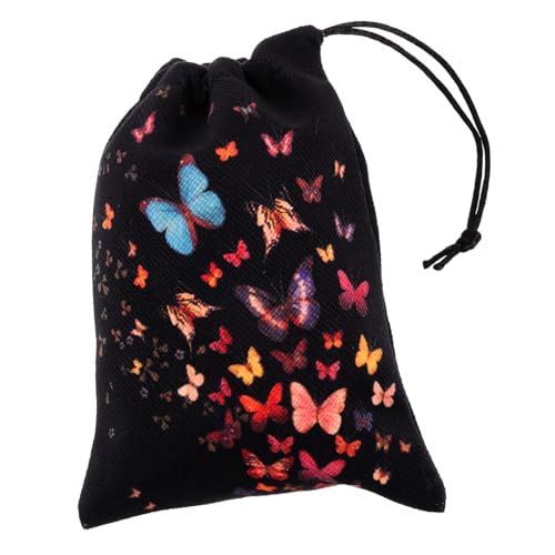 ROMISBABA Tarot Aufbewahrungstasche aus Weichem Samt mit Kordelzug Tragbarer Kartenbeutel für Tarotkarten und Kleine Orakeldecks Dekorative Tasche für Schmuck und Divinationszubehör von ROMISBABA