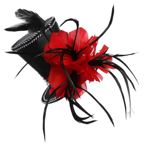 ROMISBABA Top Hat Haarreif Mit Federn Elegantes Halloween Headdress Für Damen Party-zubehör Für Kostüme Und Auftritte Vielseitig Einsetzbar Für Feiern Und Veranstaltungen von ROMISBABA