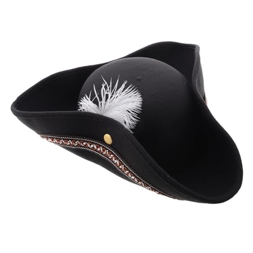 ROMISBABA Tricorn Piratenhut für Erwachsene Kostüm Hut für Halloween Karneval und Bühnenaufführungen Vielseitiges Accessoire für Piraten Themenpartys Langlebig und für Abenteuerliche Looks ROMISBABA Tricorn Piratenhut für Erwachsene Kostüm Hut für Halloween Karneval und Bühnenaufführungen Vielseitiges Accessoire für Piraten Themenpartys Langlebig und für Abenteuerliche Looks von ROMISBABA