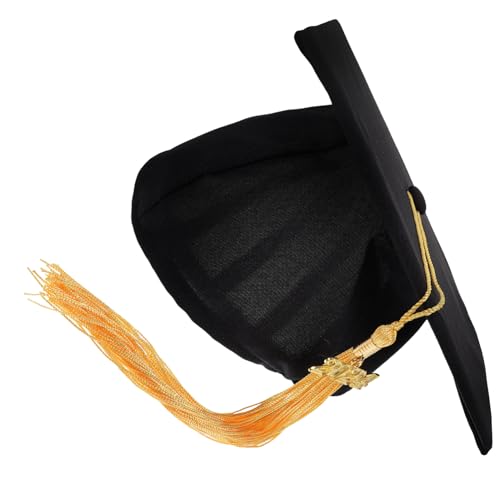 ROMISBABA Unisex Abschlusskappe mit Quaste für Verstellbarer Doktorhut für Absolventen für Abschlussfeiern Cosplay Akademische Zeremonien von ROMISBABA