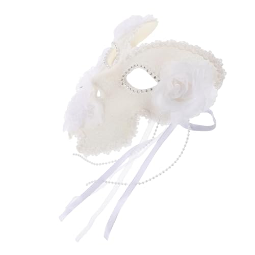 ROMISBABA Venezianische Maske Damen Herren Vollgesichtsmaske Weiß mit Spitze und Goldglitzer Langlebige Masquerade Maske für Halloween Mardi Gras und Weihnachtsfeier ROMISBABA Venezianische Maske Damen Herren Vollgesichtsmaske Weiß mit Spitze und Goldglitzer Langlebige Masquerade Maske für Halloween Mardi Gras und Weihnachtsfeier von ROMISBABA