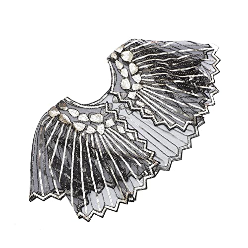 ROMISBABA Vintage Flapper-Tuch-Pailletten-perlen-kurzkap-Party-mesh-kurz-schalkape ROMISBABA Vintage Flapper-Tuch-Pailletten-perlen-kurzkap-Party-mesh-kurz-schalkape von ROMISBABA