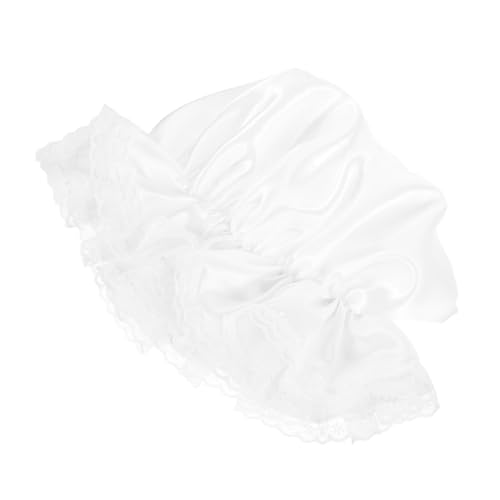 ROMISBABA Weiße Spitze Maid Kopfschmuck Damen Cosplay Hut Leicht Langlebig für Party Kostüm Roleplay Bühnenauftritt Zubehör von ROMISBABA