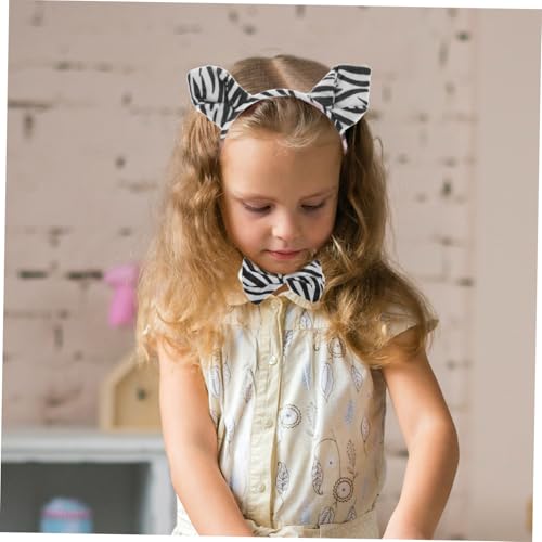 ROMISBABA Zebra Ohren Haarreif Teiliges aus Weichem Robustes Tierkostüm Accessoire für Halloween Karneval Fasching und Partys und Leicht Tragbar von ROMISBABA