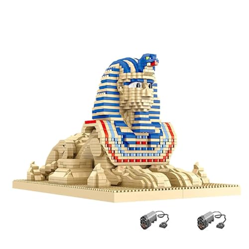 Weltarchitektur Ägypten Pharao Sphinx Monster Modell Mini Diamond Blocks Bricks Building Spielzeug Für Kinder Geschenk, 2732Pcs von ROMOZ
