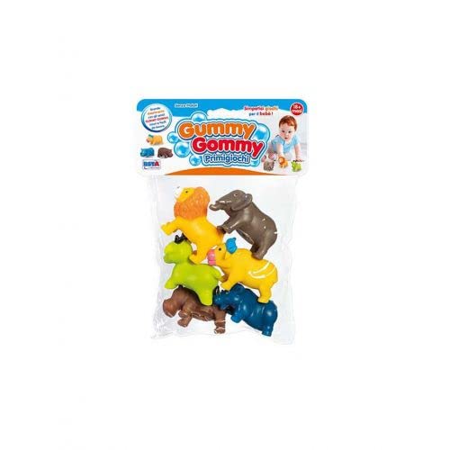 RONCHI SUPERTOYS SRL Gummy Gommy 6 ANIMALI 11095 Tiere, bunt, Small von RONCHI SUPERTOYS SRL