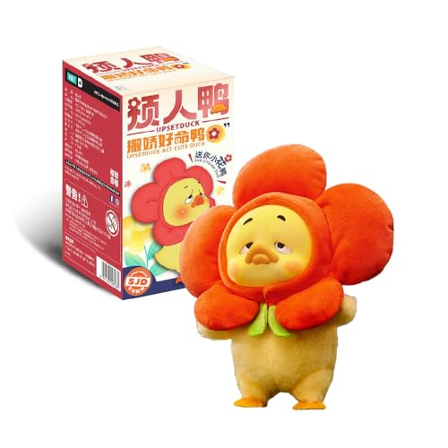 RONGCREATOR Upset Duck Mystery Act Cute Duck, 18 cm, 6 zum Sammeln (+ 1 Geheimnis), Plüschfigur mit PVC, originelle Geschenkidee, offizielles Lizenzprodukt, Sammelfiguren, ab 12 Jahren von RONGCREATOR