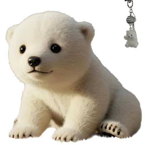 RONGJUEOZ Der Polar Pal – Das Plüschtier, das Sie in Sekunden beruhigt, realistisches Polar Pal Plüschtier, ultraweiches Kuscheltier zur emotionalen Unterstützung für Stressabbau und Trost (1 Pcs) von RONGJUEOZ