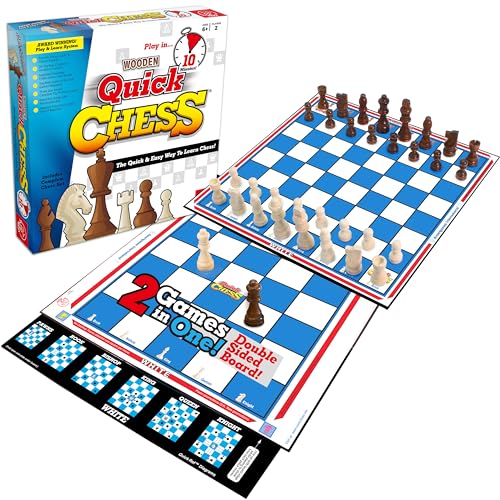 ROO GAMES QG01 Quick Chess – Schach Lernen mit 8 einfachen Aktivitäten – für Kinder ab 6 Jahren – Schach-Set für Kinder, Weiß ROO GAMES QG01 Quick Chess – Schach Lernen mit 8 einfachen Aktivitäten – für Kinder ab 6 Jahren – Schach-Set für Kinder, Weiß von ROO GAMES