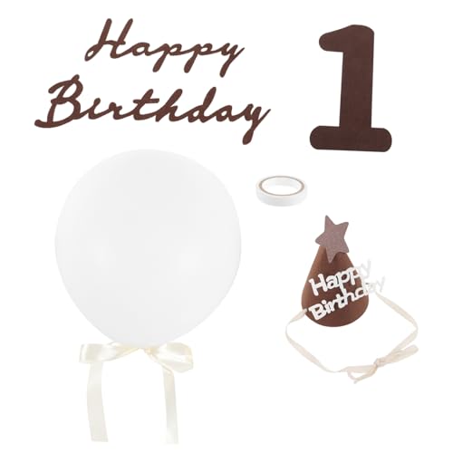 RORPOIR Buchstabendekor 1 Satz minimalistisches Dekor Geburtstagsballon Ornament Luftballons Geburtstagsaufkleber kindergeburtstag dekoration Buchstabe Requisiten Geburtstagsparty liefert von RORPOIR