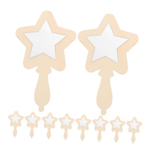 RORPOIR 12St Kleiner Holzspiegel Minispiegel Mini-Dekoration Kleiner Schwammfilter Holzspiegel Handspiegel für Handspiegel Holz Kleiner Handspiegel Spiegelfarbe hölzern Beige RORPOIR 12St Kleiner Holzspiegel Minispiegel Mini-Dekoration Kleiner Schwammfilter Holzspiegel Handspiegel für Handspiegel Holz Kleiner Handspiegel Spiegelfarbe hölzern Beige von RORPOIR