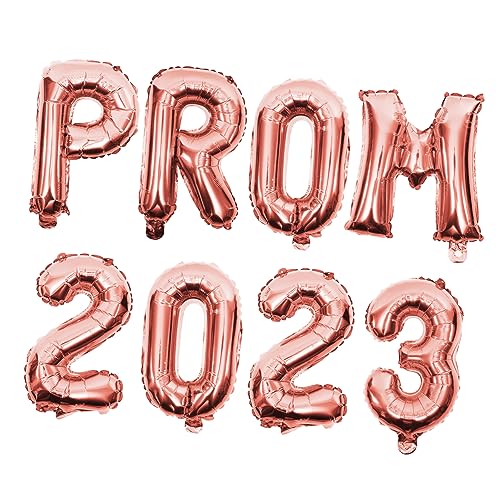 RORPOIR 2 Sätze Graduation Balloons Dekorative Folienballons für Klassenraum Party Deko Senior Year Balloon Hanging Decor in Roségold Prom Feier von RORPOIR