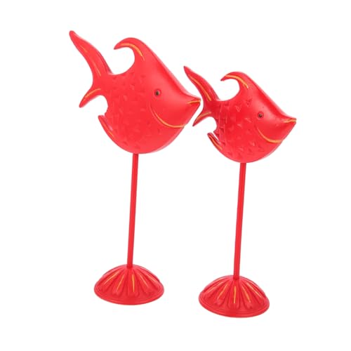 RORPOIR 2 Stück Mediterraner Holzfisch Deko Set Künstlerisch Gestaltete Fische aus Hochwertigem Holz für Desktop Aquarium Dekoration Stilvolles Accessoire für RORPOIR 2 Stück Mediterraner Holzfisch Deko Set Künstlerisch Gestaltete Fische aus Hochwertigem Holz für Desktop Aquarium Dekoration Stilvolles Accessoire für von RORPOIR