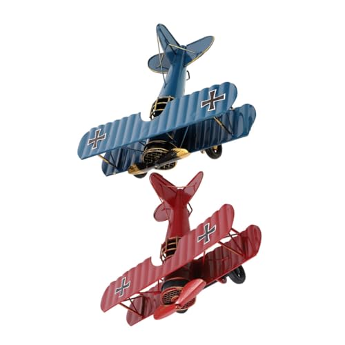 RORPOIR 2 Stück Vintage Flugzeugmodelle Retro Ornamente Metall Flugzeug Dekorationen für Büro und Wohnzimmer Zeitlose Deko für RORPOIR 2 Stück Vintage Flugzeugmodelle Retro Ornamente Metall Flugzeug Dekorationen für Büro und Wohnzimmer Zeitlose Deko für von RORPOIR