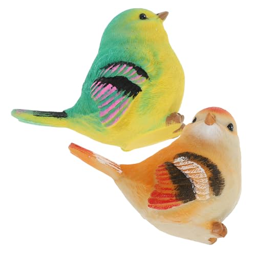 RORPOIR 2 Stück Vogelschmuck aus Kunstharz Tierfigur Garten Tierfigur Dekoration Vogelstatuen-Ornamente gefälschter Vogel Gartenvogelstatue Künstliche Vogelfiguren Vogel-Party-Dekorationen RORPOIR 2 Stück Vogelschmuck aus Kunstharz Tierfigur Garten Tierfigur Dekoration Vogelstatuen-Ornamente gefälschter Vogel Gartenvogelstatue Künstliche Vogelfiguren Vogel-Party-Dekorationen von RORPOIR