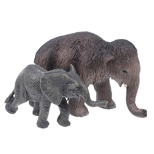 RORPOIR 2 Stück pädagogisches für Tiermodell Tierlernspielzeug für Elefantenspielzeug für Elefanten schmücken Modell Einer Elefantenfigur Plastik Grau von RORPOIR