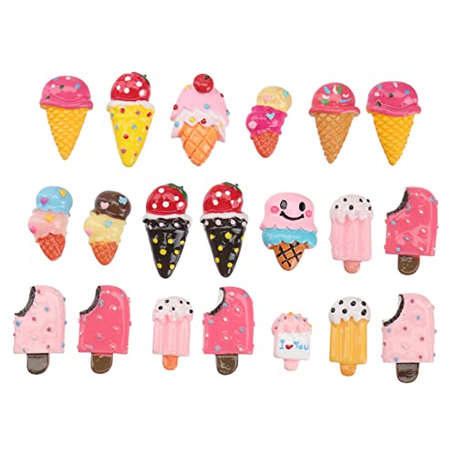 RORPOIR 20 Stück Teiliges Eiscreme Dekorationen Kreative DIY Accessoires für Home Decor für Bastelprojekte und Kinderhandwerk RORPOIR 20 Stück Teiliges Eiscreme Dekorationen Kreative DIY Accessoires für Home Decor für Bastelprojekte und Kinderhandwerk von RORPOIR