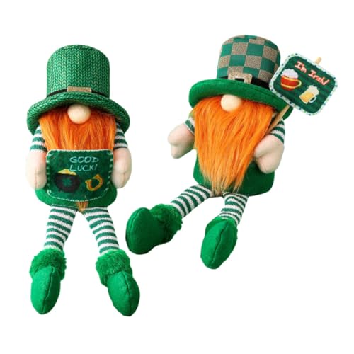 RORPOIR 2St St. Patricks Day Gnom-Puppe Lustige Zwergen-Gartendekorationen Halloween-Zwerg-Ornamente Zwerge Gartendekoration st. Patrick's Day Decor GNOME Puppe tischdekoration Polyester RORPOIR 2St St. Patricks Day Gnom-Puppe Lustige Zwergen-Gartendekorationen Halloween-Zwerg-Ornamente Zwerge Gartendekoration st. Patrick's Day Decor GNOME Puppe tischdekoration Polyester von RORPOIR