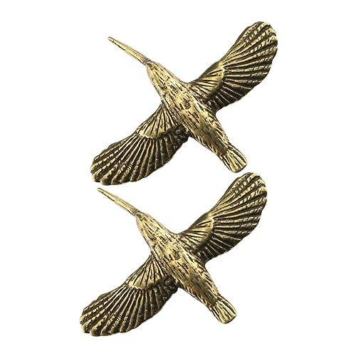 RORPOIR 2St Vogelhandwerk für die Dekoration Lichterketten für Einmachgläser Vogel Aufkleber Retro-Vogelstatue Tiere bastelset Vogeldekoration Vogelfigur aus Messing Kupfer Light Brown RORPOIR 2St Vogelhandwerk für die Dekoration Lichterketten für Einmachgläser Vogel Aufkleber Retro-Vogelstatue Tiere bastelset Vogeldekoration Vogelfigur aus Messing Kupfer Light Brown von RORPOIR