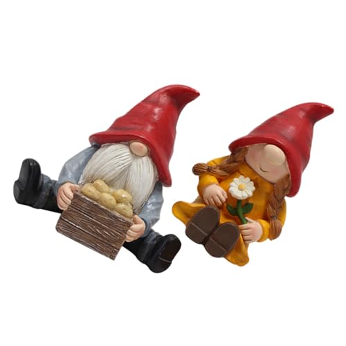 RORPOIR 2st Gartenzwerge Solare Gartenornamente Gnomentopf Herbstzwerge Feengartenzubehör Im Freien Halloween-Dekorationen Im Freien Tür Figuren Tablettdekor Zwergenornamente Harz RORPOIR 2st Gartenzwerge Solare Gartenornamente Gnomentopf Herbstzwerge Feengartenzubehör Im Freien Halloween-Dekorationen Im Freien Tür Figuren Tablettdekor Zwergenornamente Harz von RORPOIR