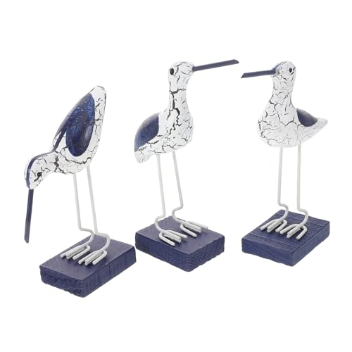 RORPOIR 3 STK. Mediterrane Holz Seebird Dekoration Handgefertigte Holzornamente als Foto Requisiten für Wohnzimmer Büro Schlafzimmer Badezimmer RORPOIR 3 STK. Mediterrane Holz Seebird Dekoration Handgefertigte Holzornamente als Foto Requisiten für Wohnzimmer Büro Schlafzimmer Badezimmer von RORPOIR