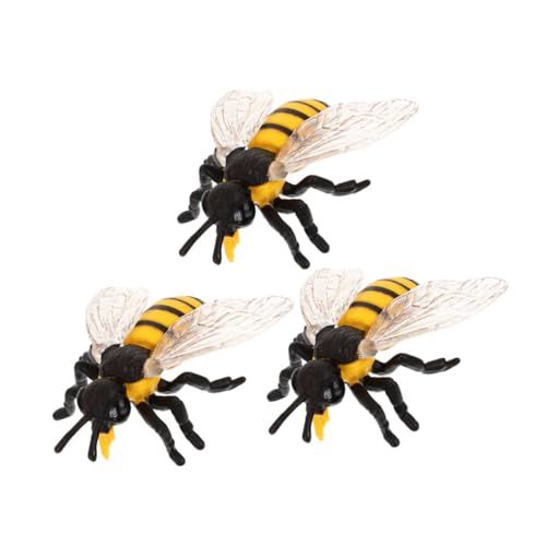 RORPOIR 3 Stück Teiliges Realistische Bienenfiguren aus Langlebigem Material Pädagogisches Insektenspielzeug mit Authentischem Design für Dekoration und Lernhilfe bei Honig Mottopartys und RORPOIR 3 Stück Teiliges Realistische Bienenfiguren aus Langlebigem Material Pädagogisches Insektenspielzeug mit Authentischem Design für Dekoration und Lernhilfe bei Honig Mottopartys und von RORPOIR