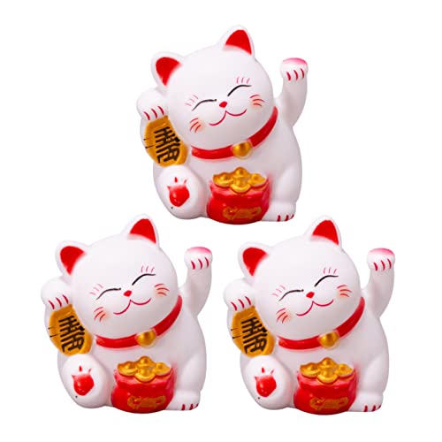 RORPOIR 3-teiliges Katzen-Kuchen-Ornament Vinyl-Material Lebensmittelecht Cartoon-Form Für Desserts Partys Weißer Dekorativer Topper RORPOIR 3-teiliges Katzen-Kuchen-Ornament Vinyl-Material Lebensmittelecht Cartoon-Form Für Desserts Partys Weißer Dekorativer Topper von RORPOIR