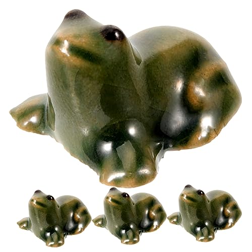 RORPOIR Niedliche Miniatur-froschstatue Aus Keramik Für Gartendekoration Frosch-Ornament Für Den Außenbereich Tierskulptur RORPOIR Niedliche Miniatur-froschstatue Aus Keramik Für Gartendekoration Frosch-Ornament Für Den Außenbereich Tierskulptur von RORPOIR