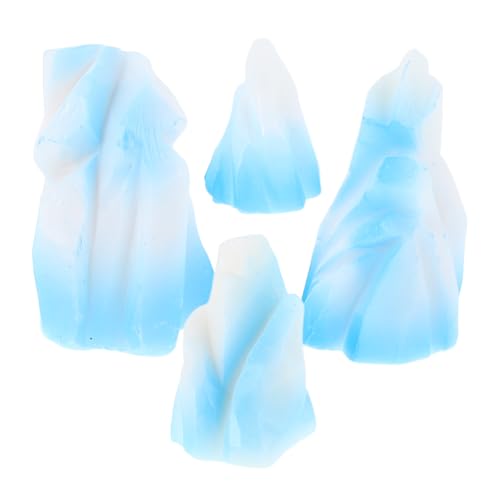 RORPOIR 4 Stück Miniatur Resin Figuren Detailreiche Micro Landschaft Deko Kleine Kunstharz Skulpturen für Aquarien Feengarten Vielseitige Wohn und Gartendekoration von RORPOIR