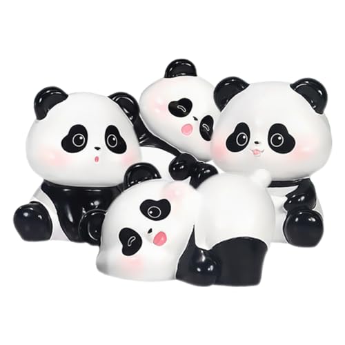 RORPOIR 4 Stück Panda Handgefertigte Verzierung Süßes Stationäres Miniatur-tierfiguren Panda-geburtstagsdekoration Garten-Panda-skulptur Panda-miniaturfiguren Roter Panda Harz RORPOIR 4 Stück Panda Handgefertigte Verzierung Süßes Stationäres Miniatur-tierfiguren Panda-geburtstagsdekoration Garten-Panda-skulptur Panda-miniaturfiguren Roter Panda Harz von RORPOIR