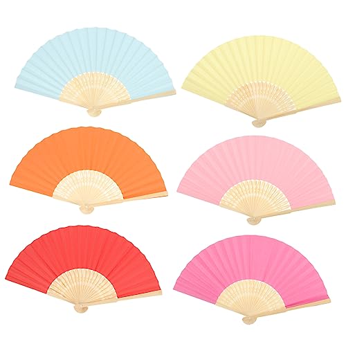 RORPOIR 6 Stück Papierfächer Handfächer Handfächer Faltfächer Faltbare Dekorative Fächer Faltbarer Handfächer Kleiner Handfächer Leere Malerei Handfächer Handfächer Bambus RORPOIR 6 Stück Papierfächer Handfächer Handfächer Faltfächer Faltbare Dekorative Fächer Faltbarer Handfächer Kleiner Handfächer Leere Malerei Handfächer Handfächer Bambus von RORPOIR