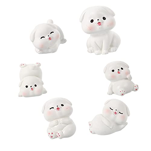 RORPOIR 6 Stücke Miniatur Hund Figuren Spielzeug Für Harz Hund Ornamente Pet Decor von RORPOIR
